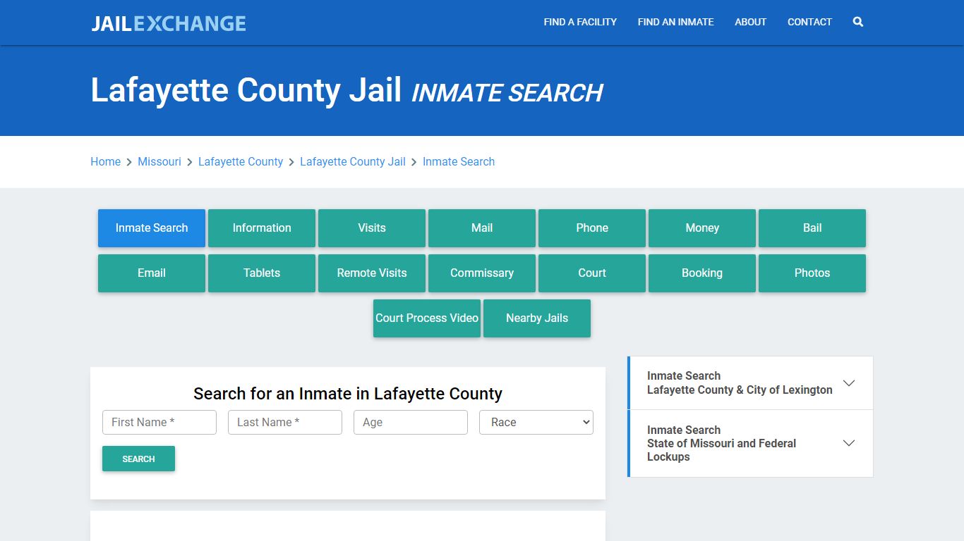 Lafayette County Jail, MO Inmate Search: Roster & Mugshots